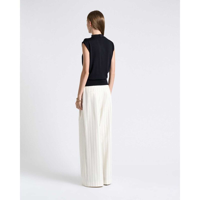 Cue Draped Shoulder Knit Top image number 1